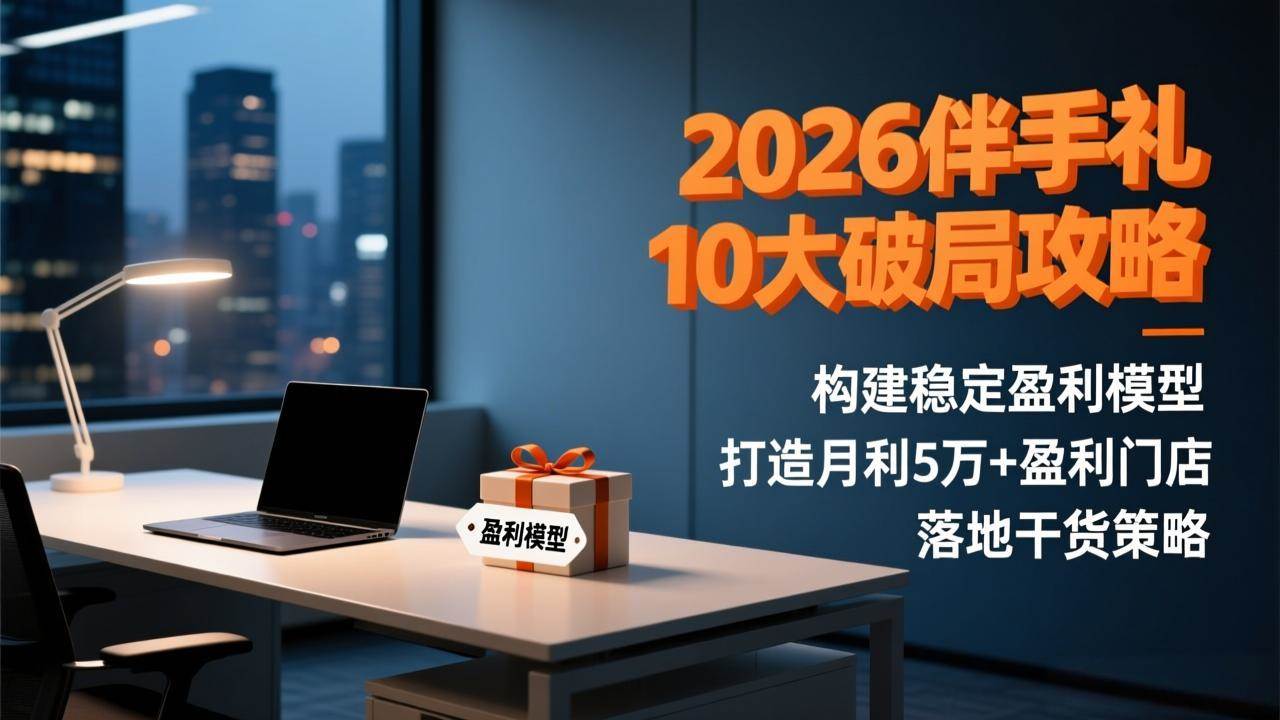 (1.23)2026伴手礼10大破局攻略：构建稳定盈利模型，打造月利5万+盈利门店，落地干货策略