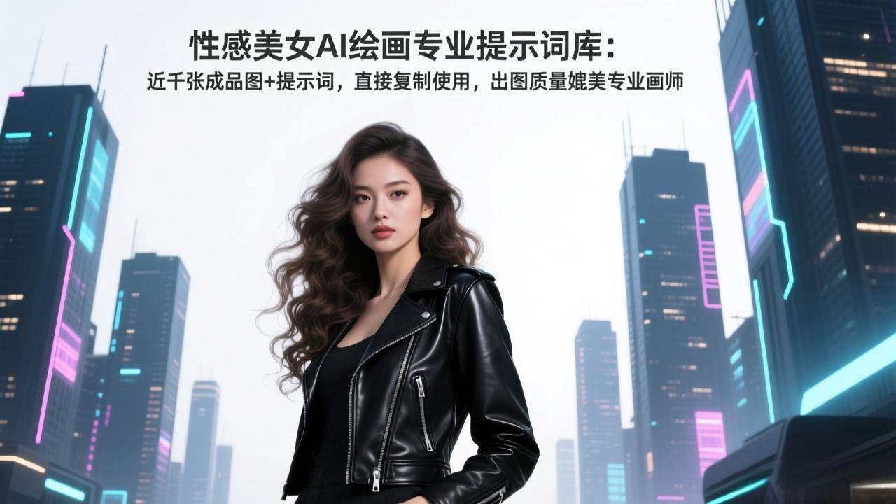(1.30)性感美女AI绘画专业提示词库：近千张成品图+提示词，直接复制使用，出图质量媲美专业画师