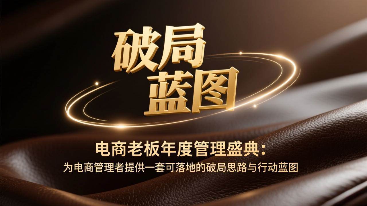 (2.15)电商老板年度管理盛典：为电商管理者提供一套可落地的破局思路与行动蓝图