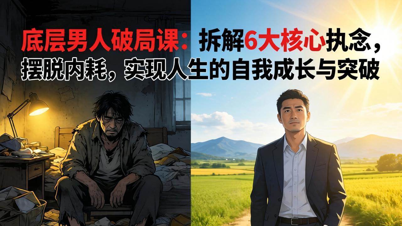 (3.27)付费文章：底层男人破局课：拆解 6 大核心执念，摆脱内耗，实现人生的自我成长与突破