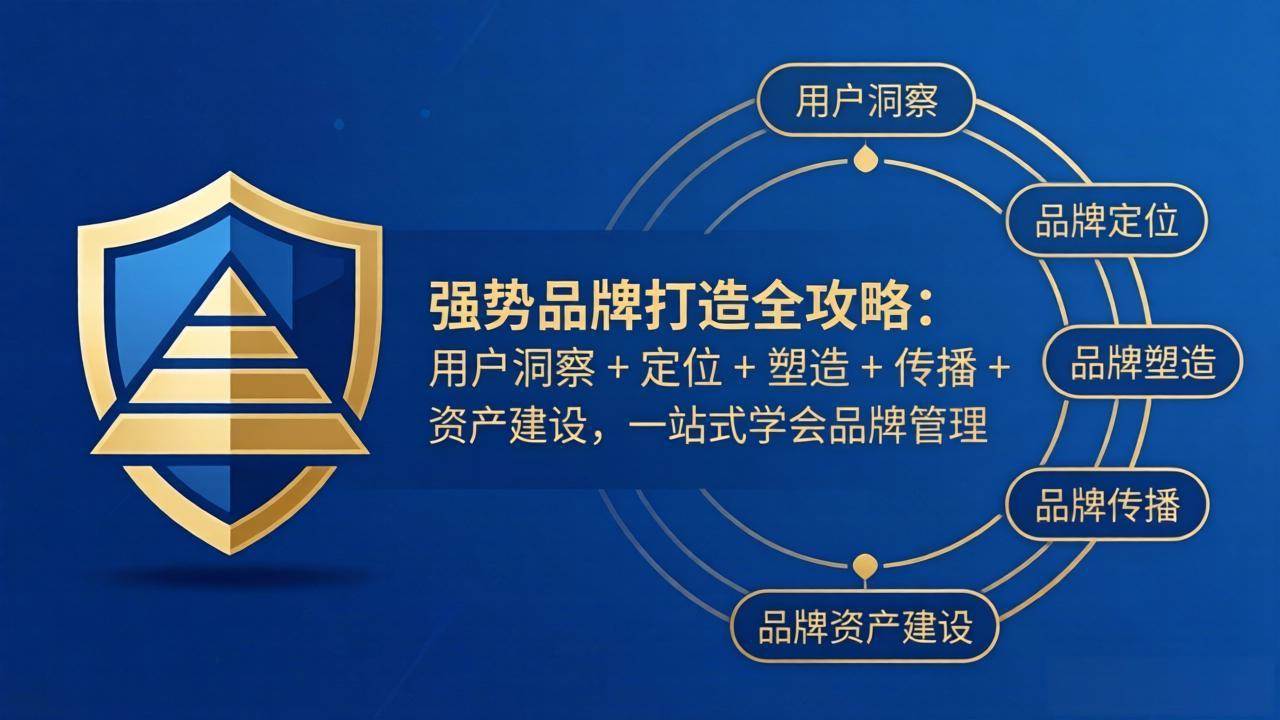 (4.5)强势品牌打造全攻略：用户洞察 + 定位 + 塑造 + 传播 + 资产建设，一站式学会品牌管理