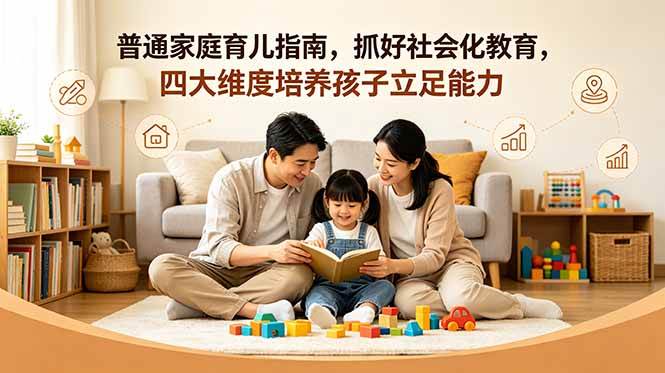 (6.07)付费文章：普通家庭育儿指南，抓好社会化教育，四大维度培养孩子立足能力